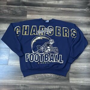 Vintage 1998 Riddell San Diego Chargers Spell-out Sweatshirt Adult Size XL Rare